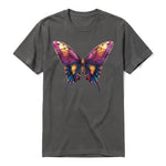 A charcoal short-sleeve crewneck t-shirt for adult featuring a graphic of a arthropods animal on the front.