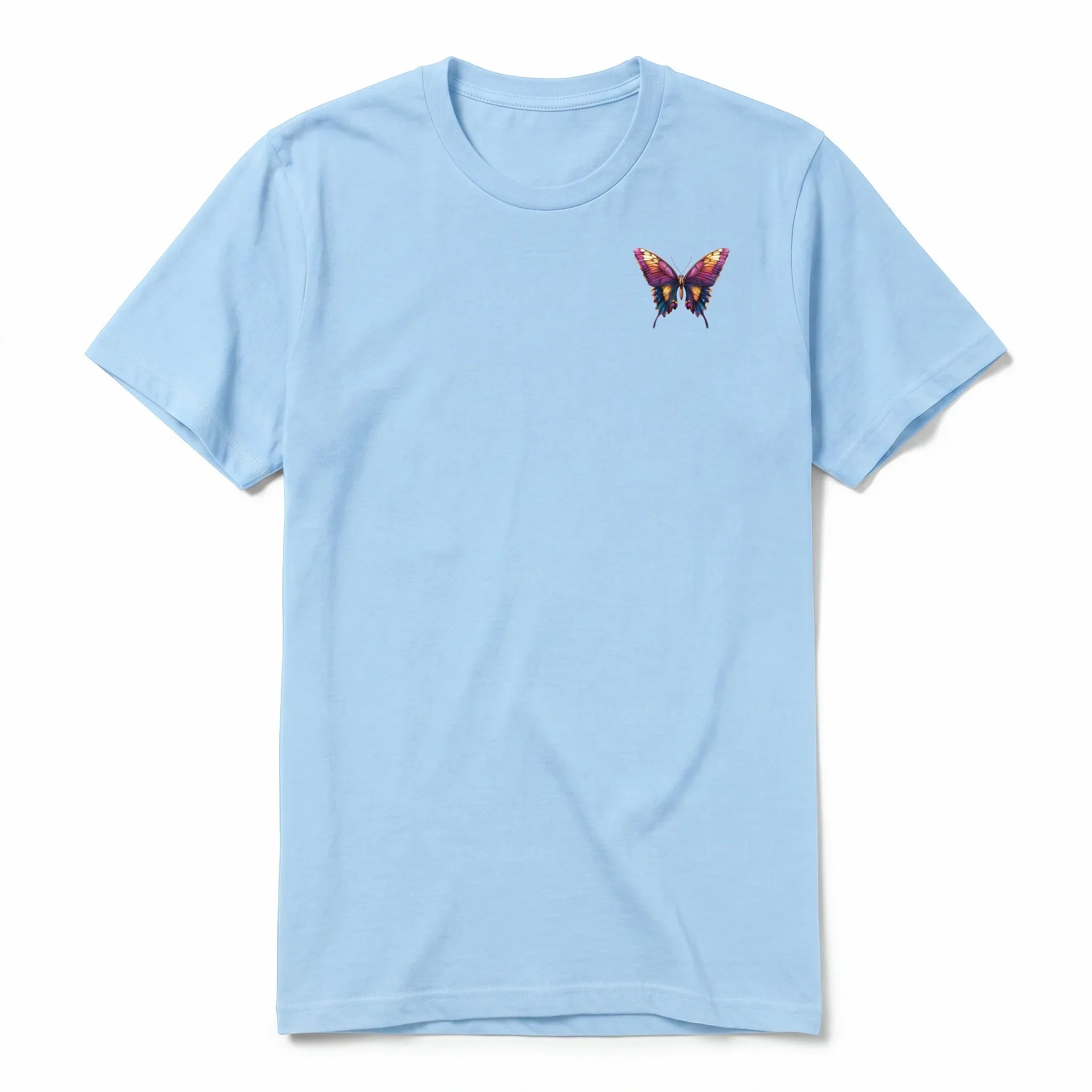 A powder short-sleeve crewneck t-shirt for adult featuring a graphic of a arthropods animal on the left chest.