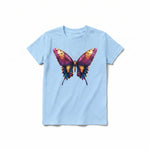 A powder short-sleeve crewneck t-shirt for youth featuring a graphic of a arthropods animal on the front.