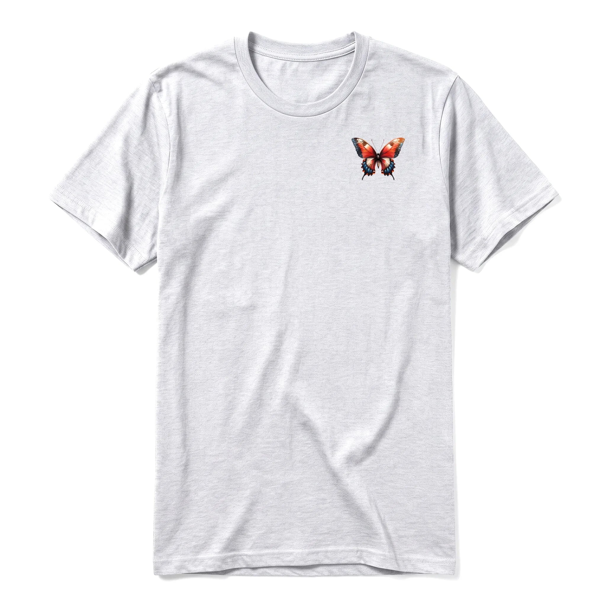 A ash grey short-sleeve crewneck t-shirt for adult featuring a graphic of a arthropods animal on the left chest.