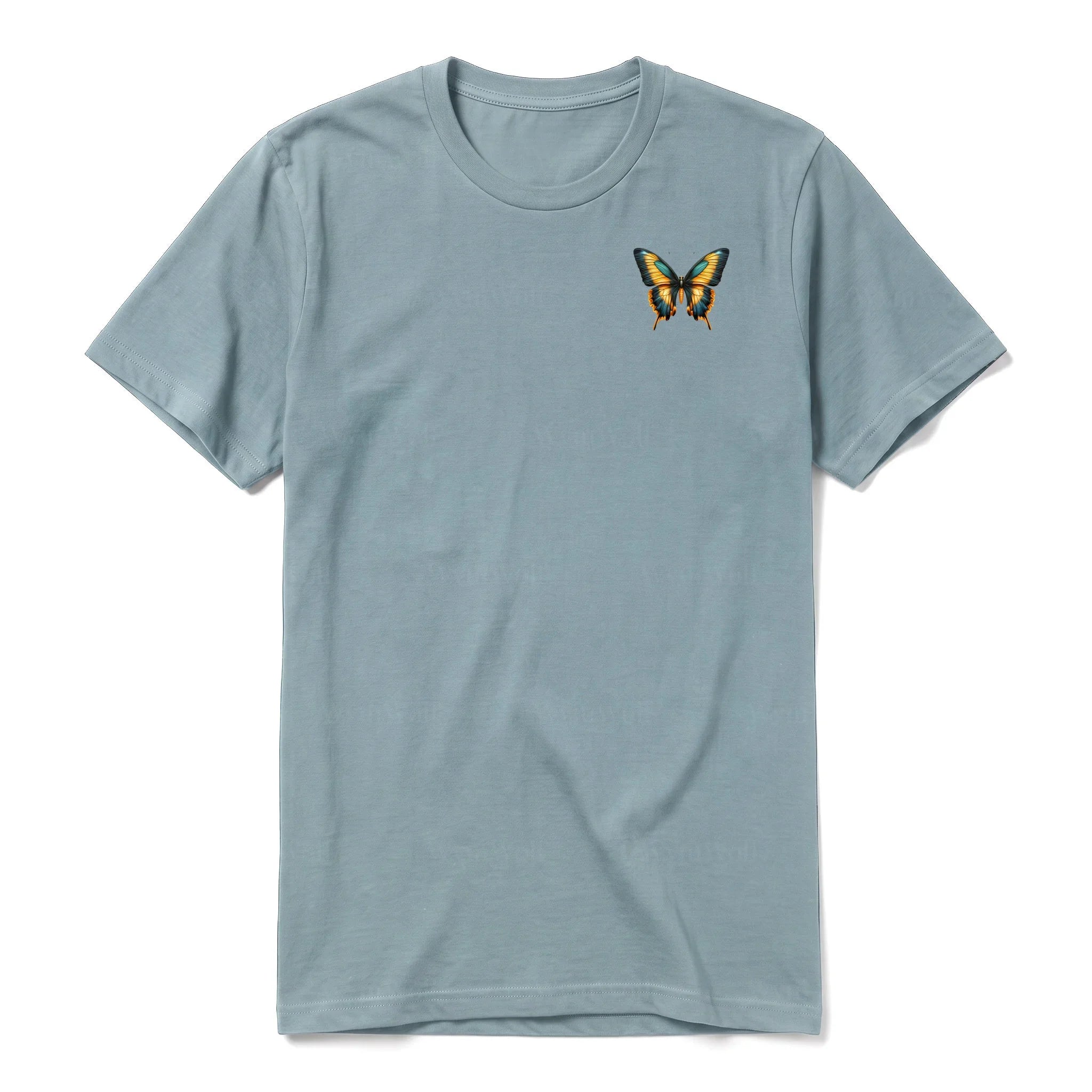 A sage short-sleeve crewneck t-shirt for adult featuring a graphic of a arthropods animal on the left chest.