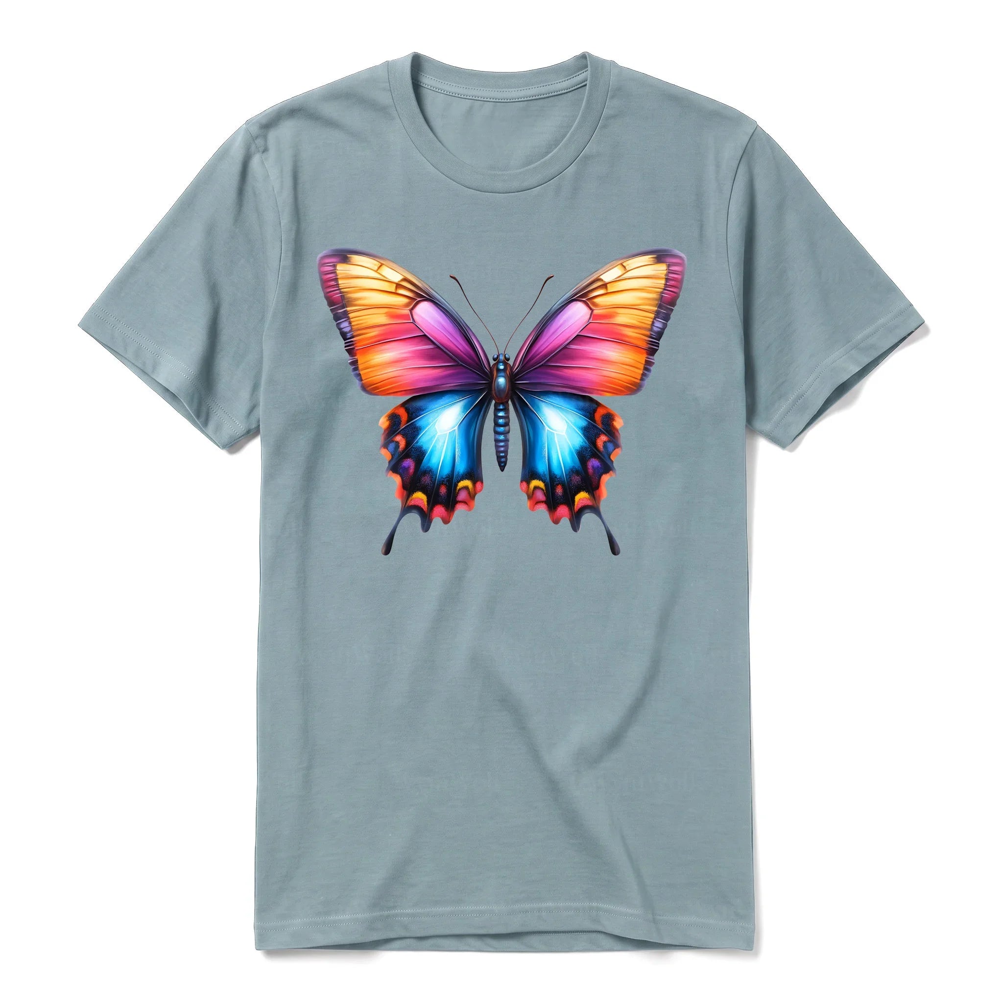 A sage short-sleeve crewneck t-shirt for adult featuring a graphic of a arthropods animal on the front.