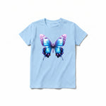 A powder short-sleeve crewneck t-shirt for youth featuring a graphic of a arthropods animal on the front.