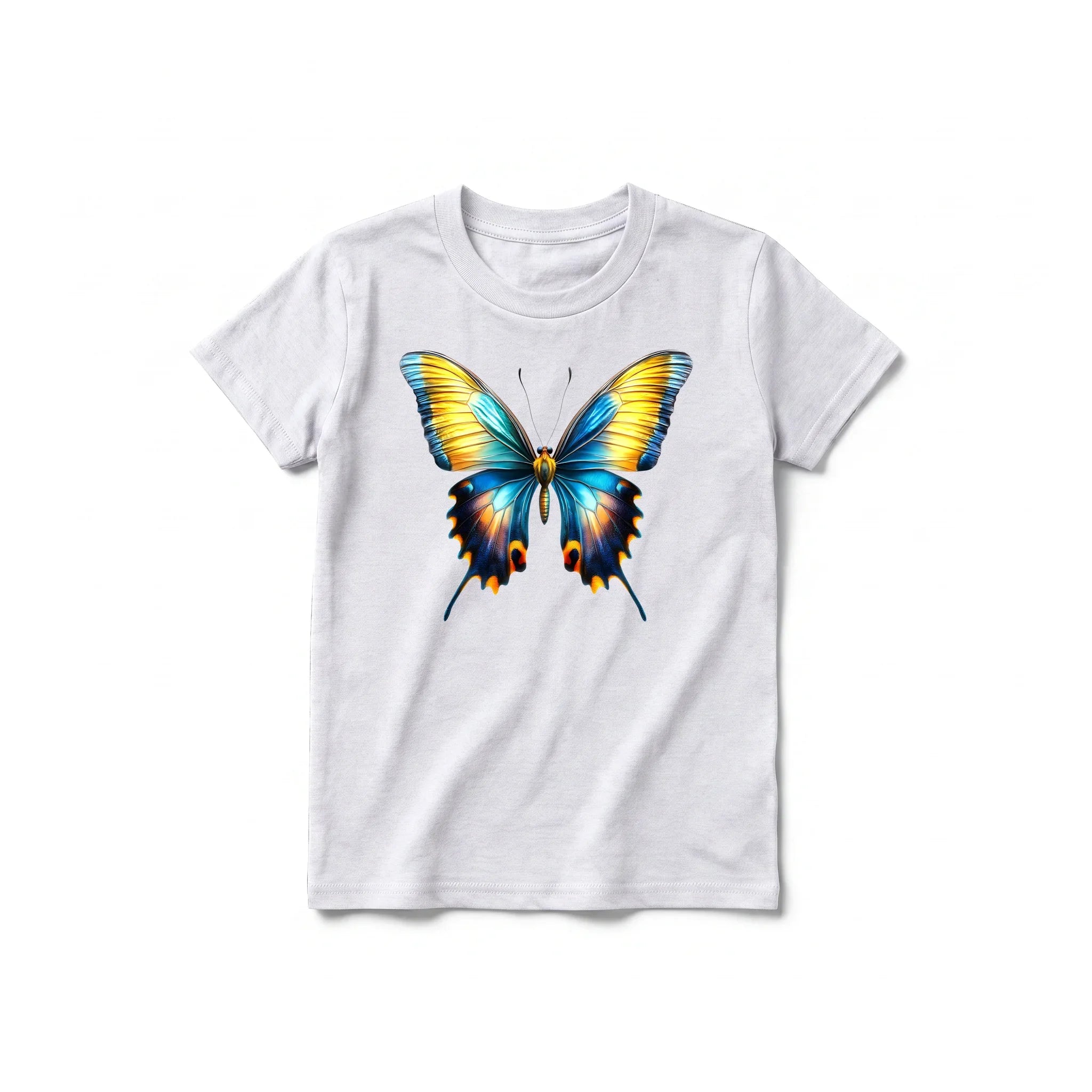 A ash grey short-sleeve crewneck t-shirt for youth featuring a graphic of a arthropods animal on the front.