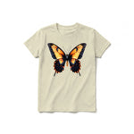 A latte short-sleeve crewneck t-shirt for youth featuring a graphic of a arthropods animal on the front.