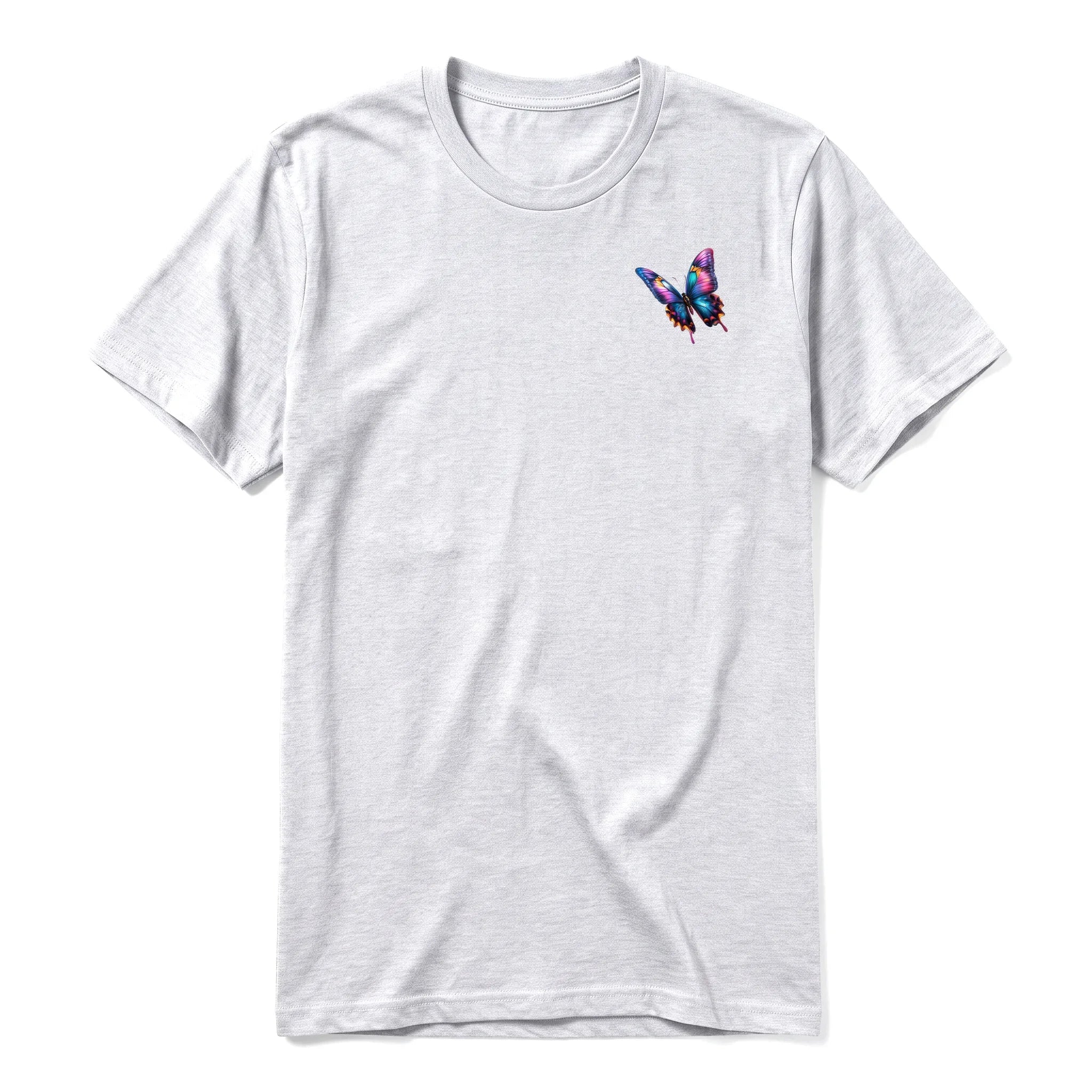 A ash grey short-sleeve crewneck t-shirt for adult featuring a graphic of a arthropods animal on the left chest.