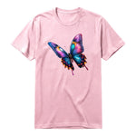 A pink short-sleeve crewneck t-shirt for adult featuring a graphic of a arthropods animal on the front.