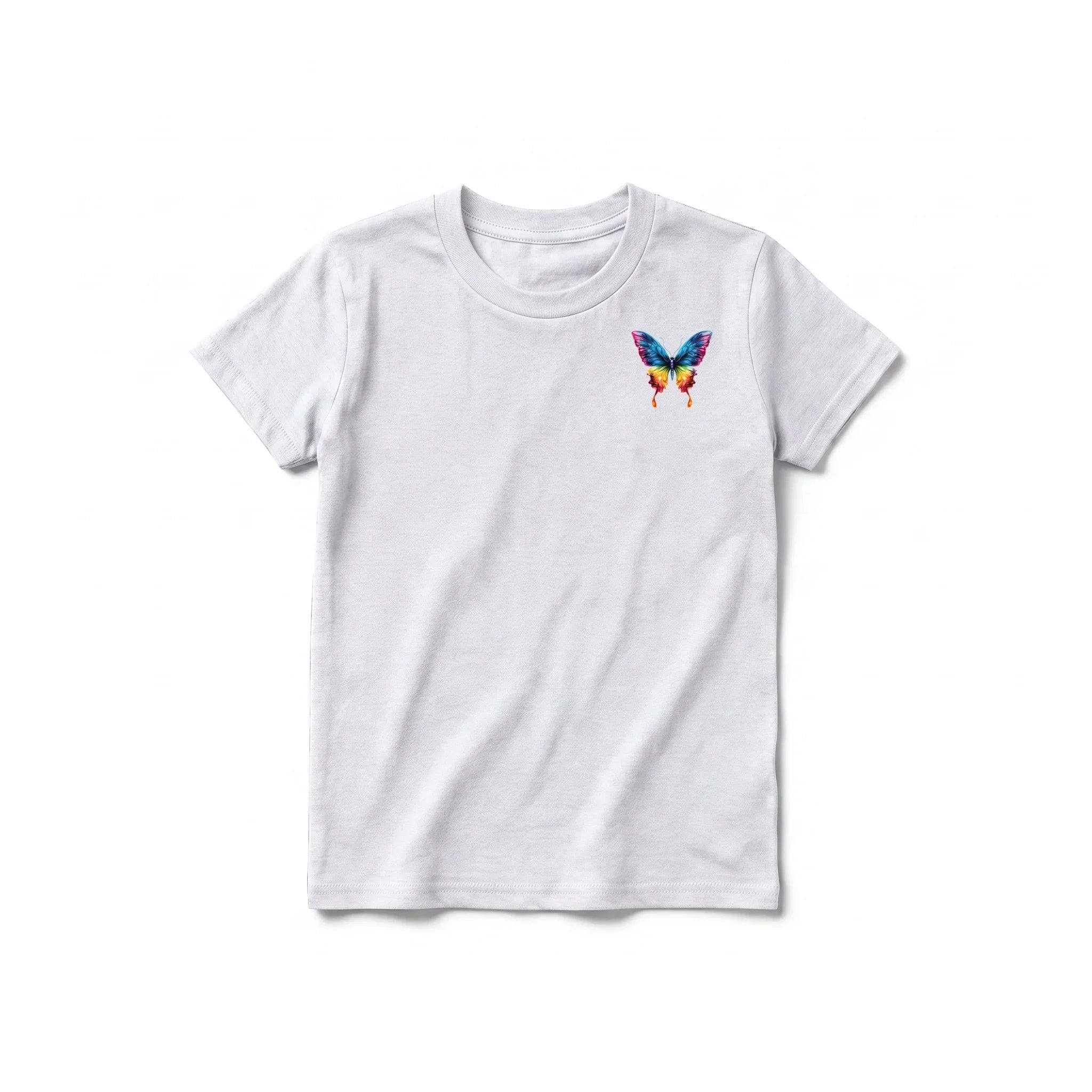 A ash grey short-sleeve crewneck t-shirt for youth featuring a graphic of a arthropods animal on the left chest.