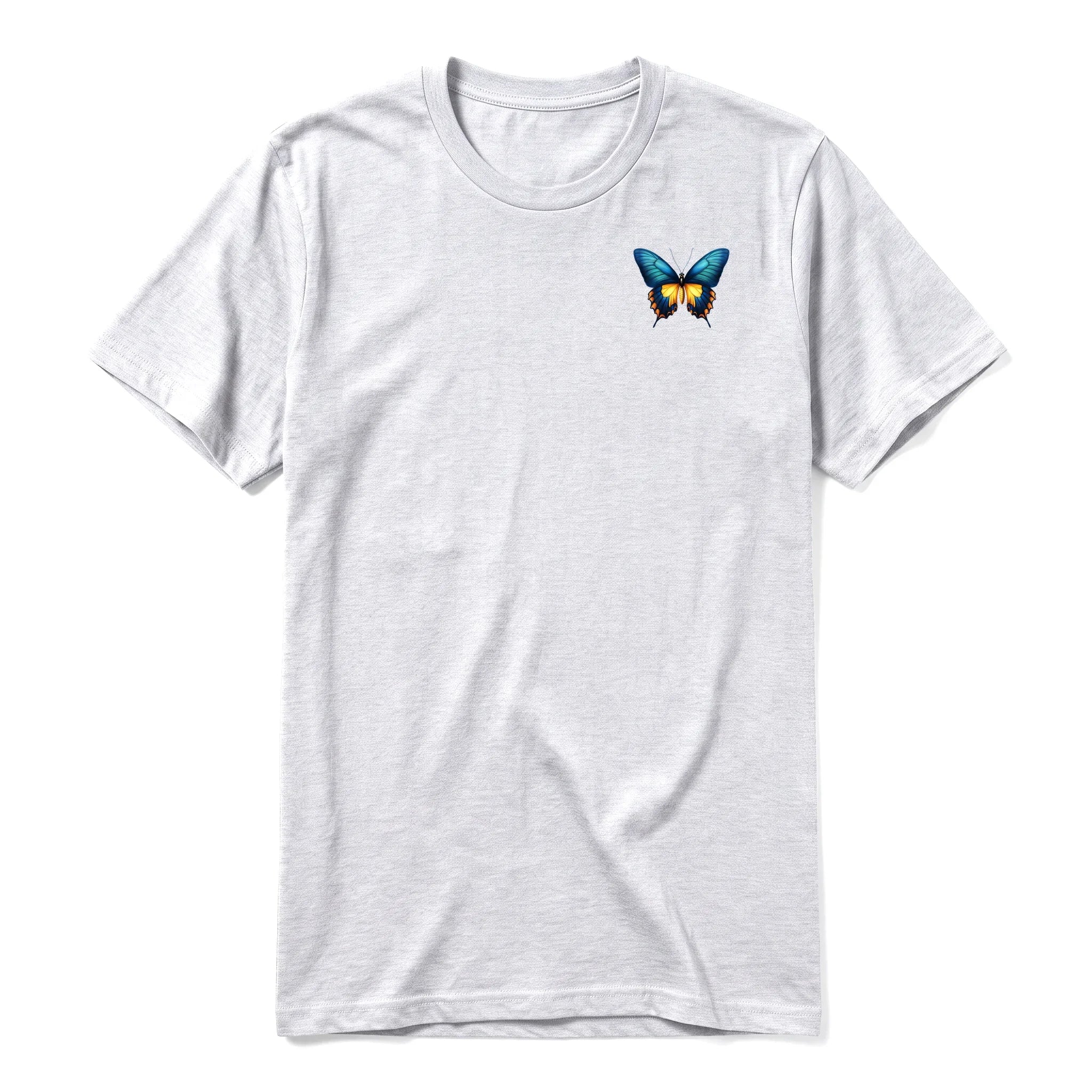 A ash grey short-sleeve crewneck t-shirt for adult featuring a graphic of a arthropods animal on the left chest.