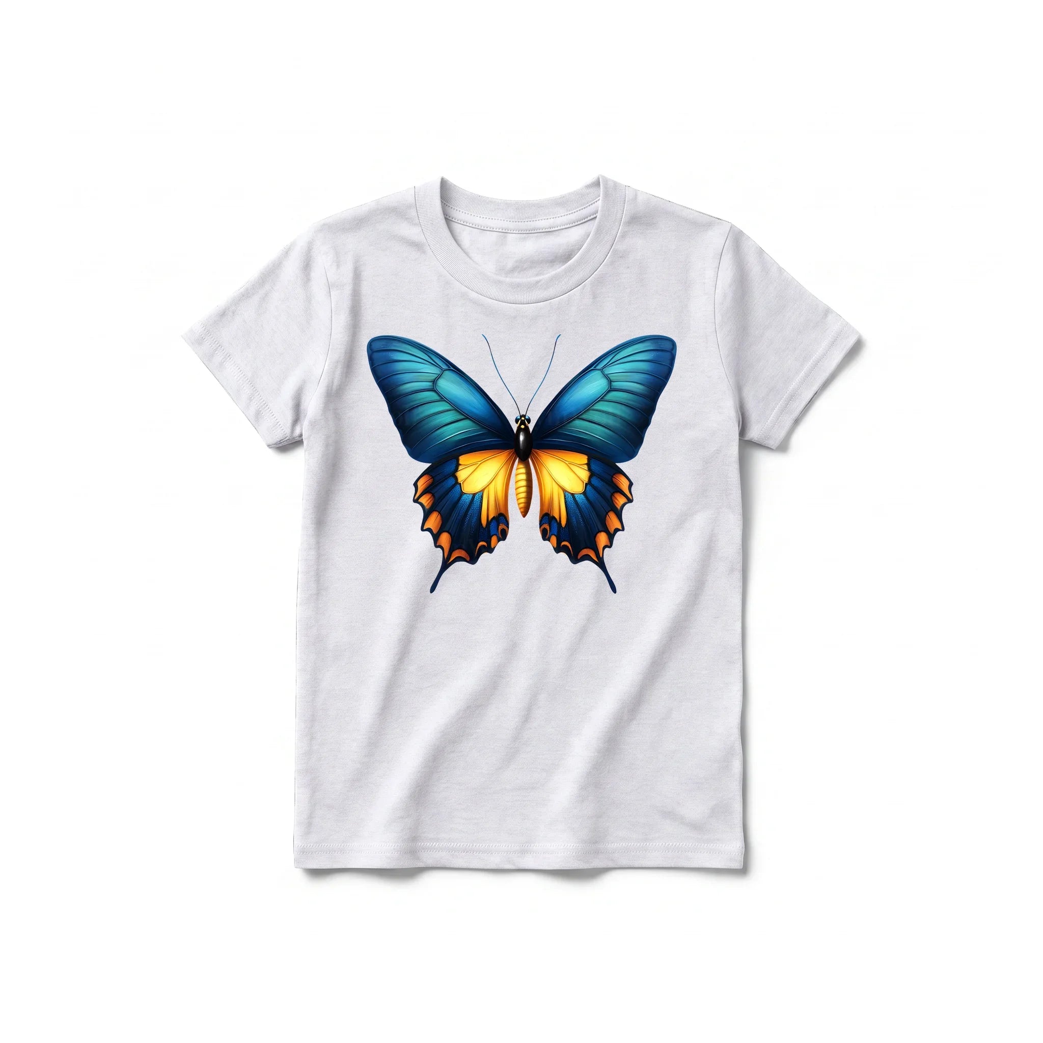 A ash grey short-sleeve crewneck t-shirt for youth featuring a graphic of a arthropods animal on the front.