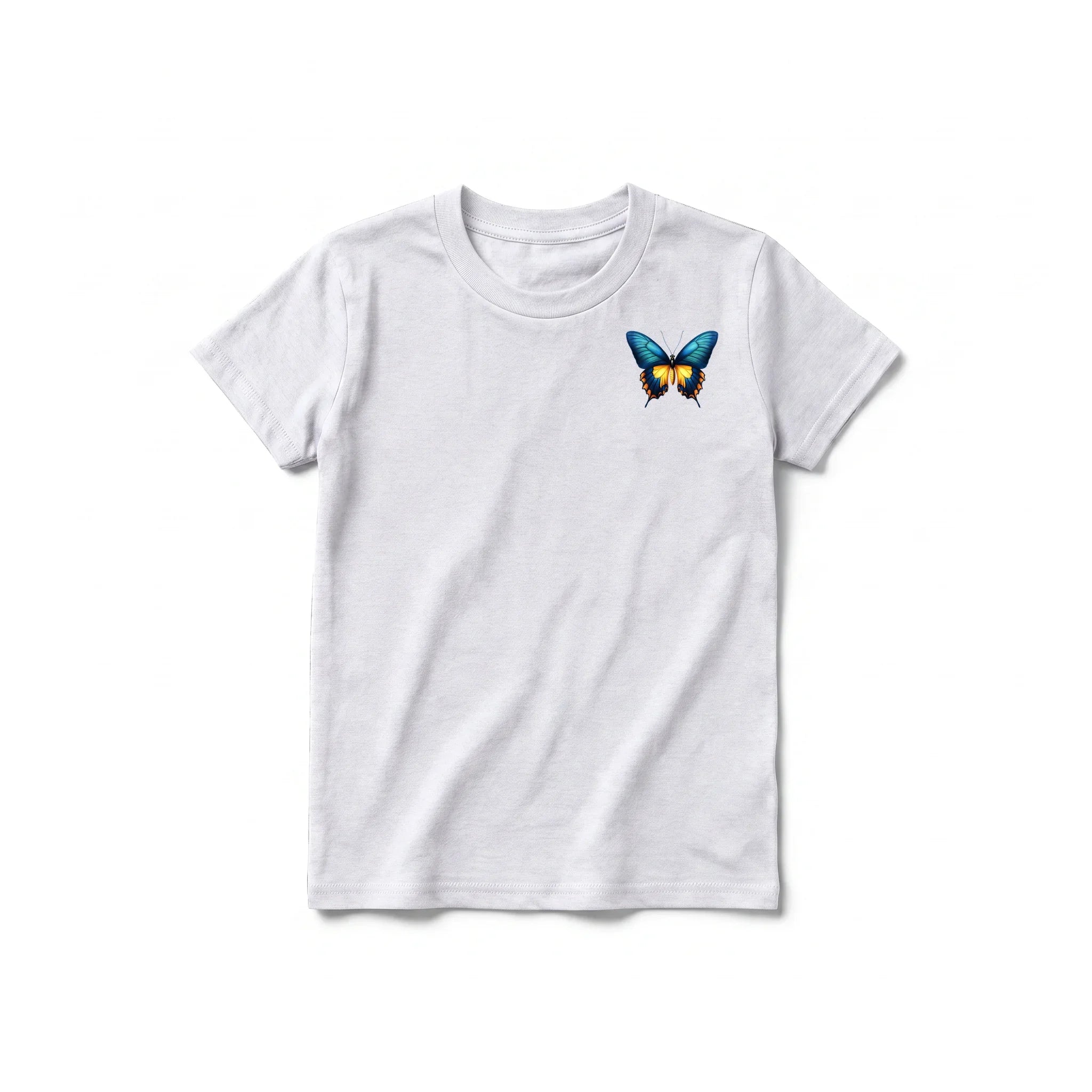 A ash grey short-sleeve crewneck t-shirt for youth featuring a graphic of a arthropods animal on the left chest.