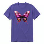 A purple short-sleeve crewneck t-shirt for adult featuring a graphic of a arthropods animal on the front.