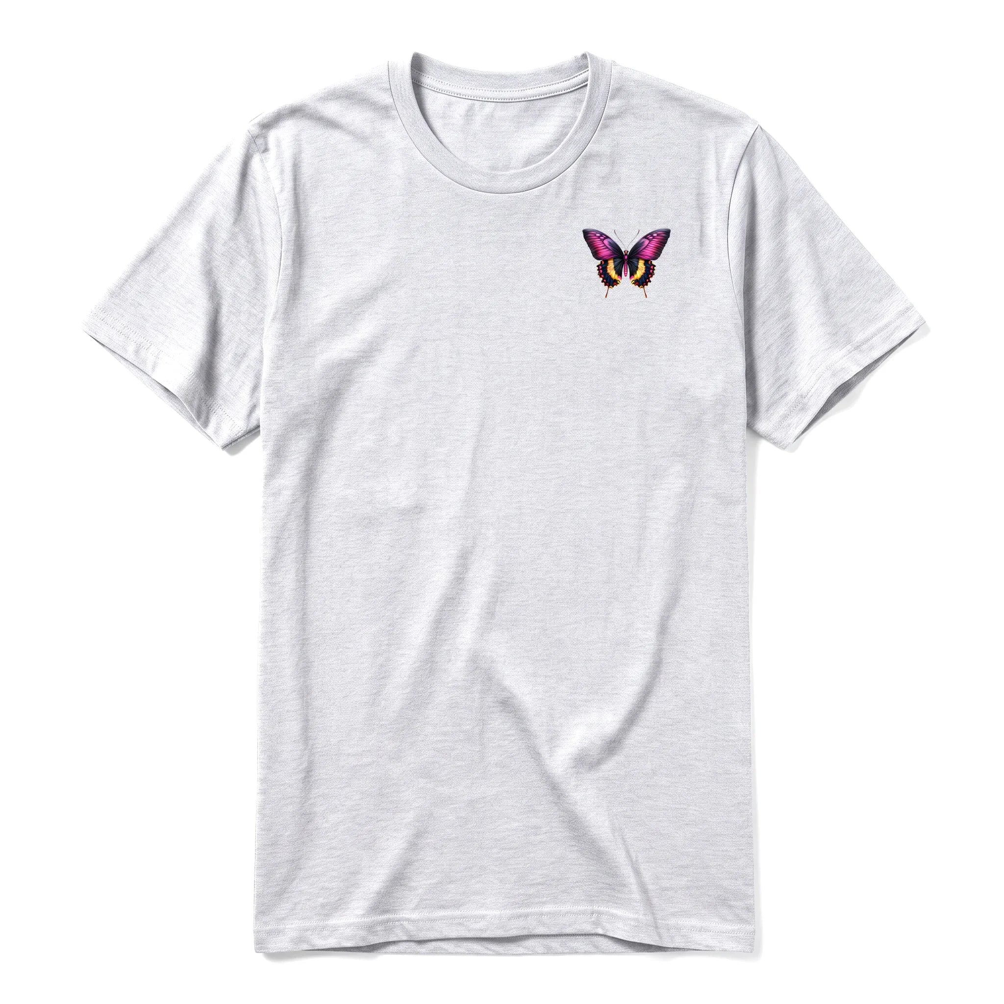 A ash grey short-sleeve crewneck t-shirt for adult featuring a graphic of a arthropods animal on the left chest.