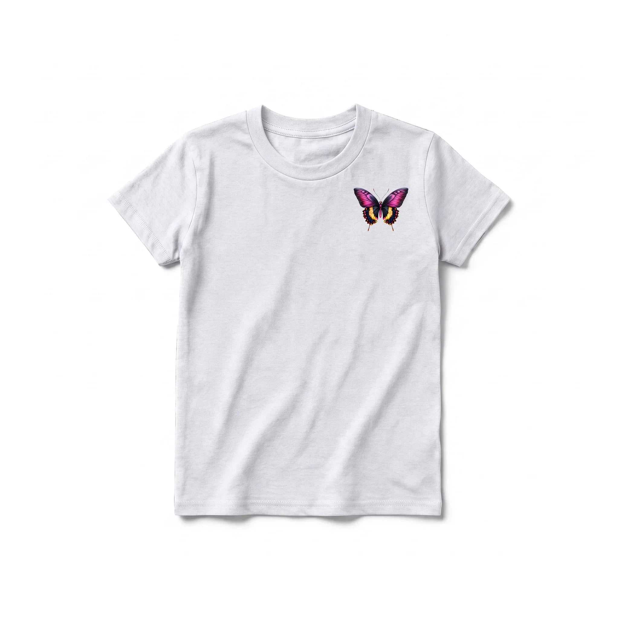 A ash grey short-sleeve crewneck t-shirt for youth featuring a graphic of a arthropods animal on the left chest.