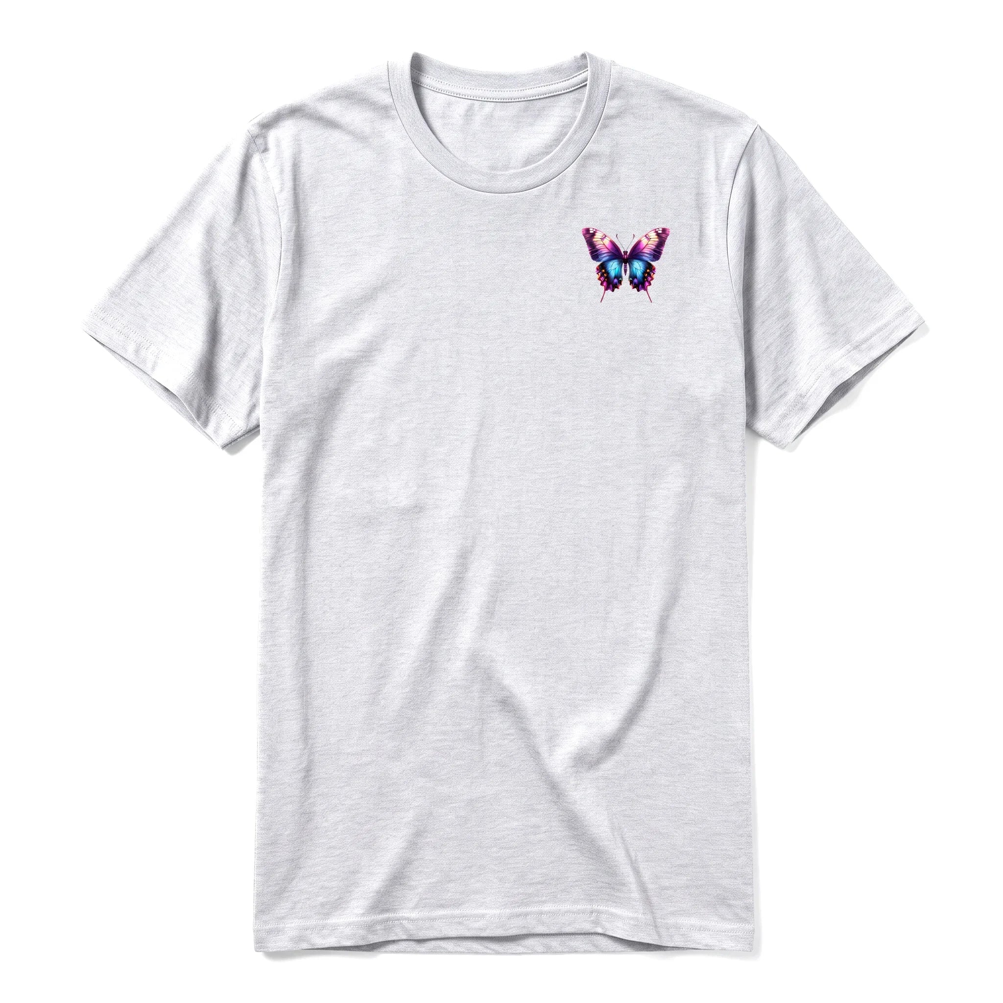 A ash grey short-sleeve crewneck t-shirt for adult featuring a graphic of a arthropods animal on the left chest.
