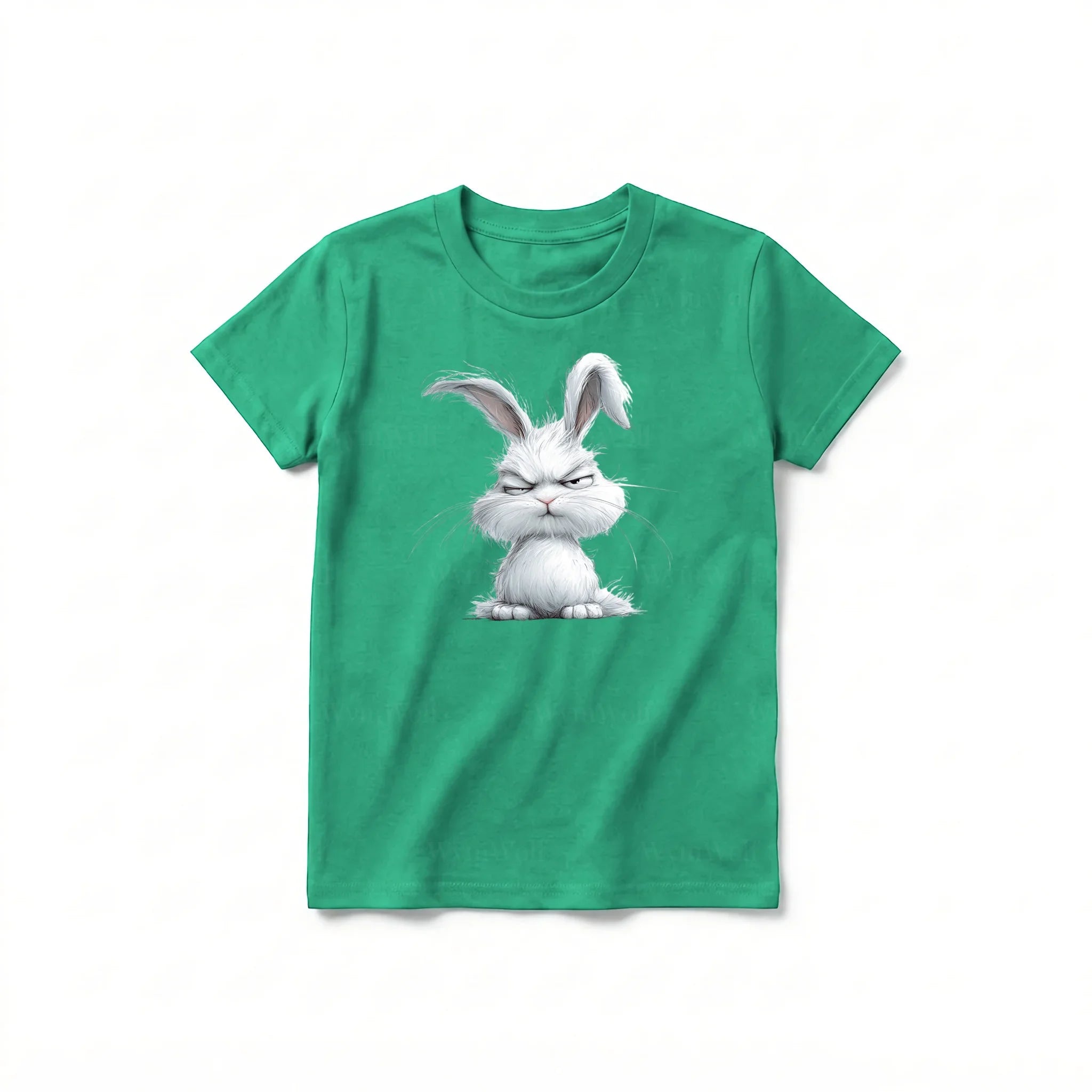 A kelly short-sleeve crewneck t-shirt for youth featuring a graphic of a farm animal on the front.