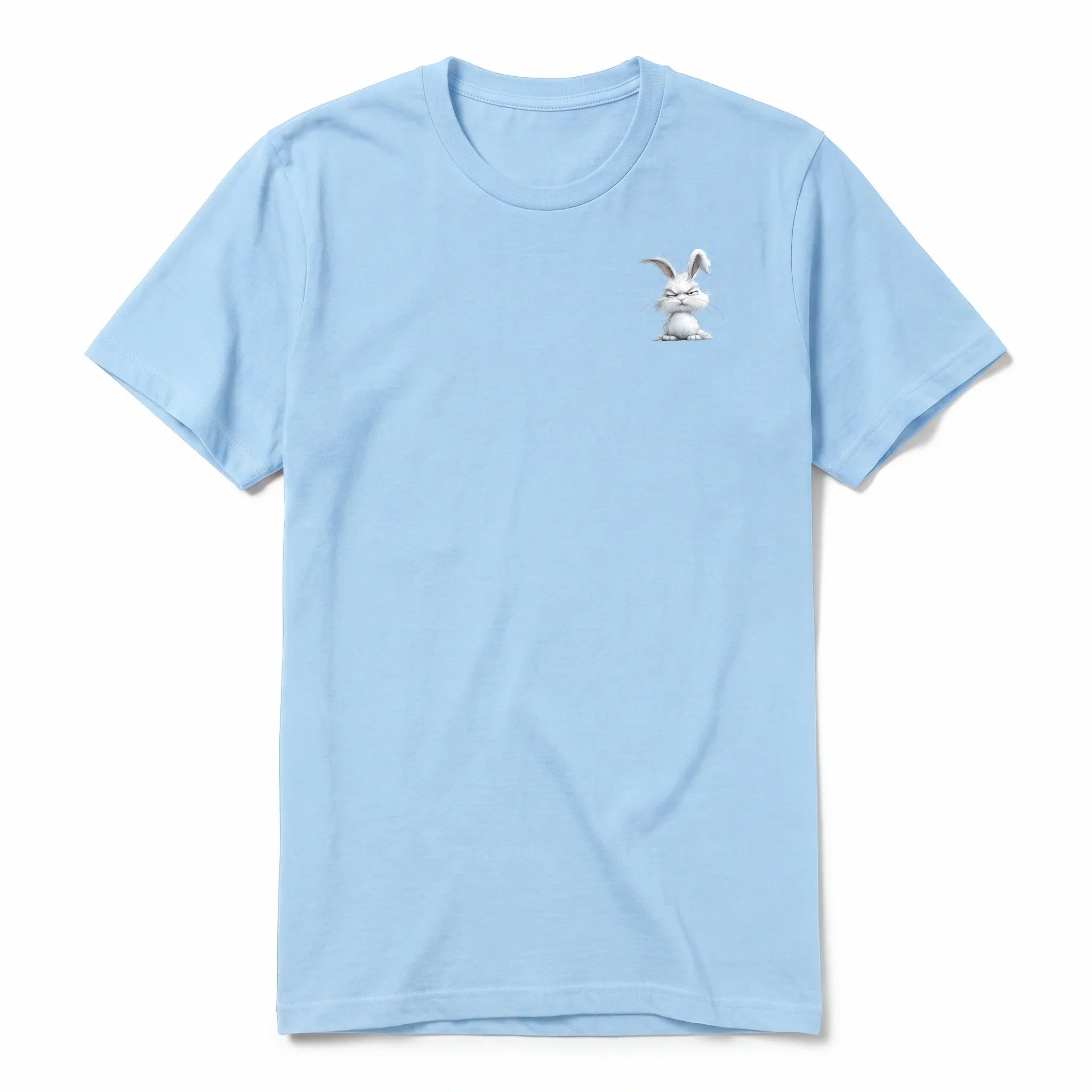 A powder short-sleeve crewneck t-shirt for adult featuring a graphic of a farm animal on the left chest.