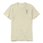 A latte short-sleeve crewneck t-shirt for adult featuring a graphic of a farm animal on the left chest.