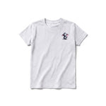 A ash grey short-sleeve crewneck t-shirt for youth featuring a graphic of a wildlife animal on the left chest.