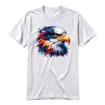 A ash grey short-sleeve crewneck t-shirt for adult featuring a graphic of a wildlife animal on the front.