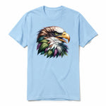 A powder short-sleeve crewneck t-shirt for adult featuring a graphic of a wildlife animal on the front.