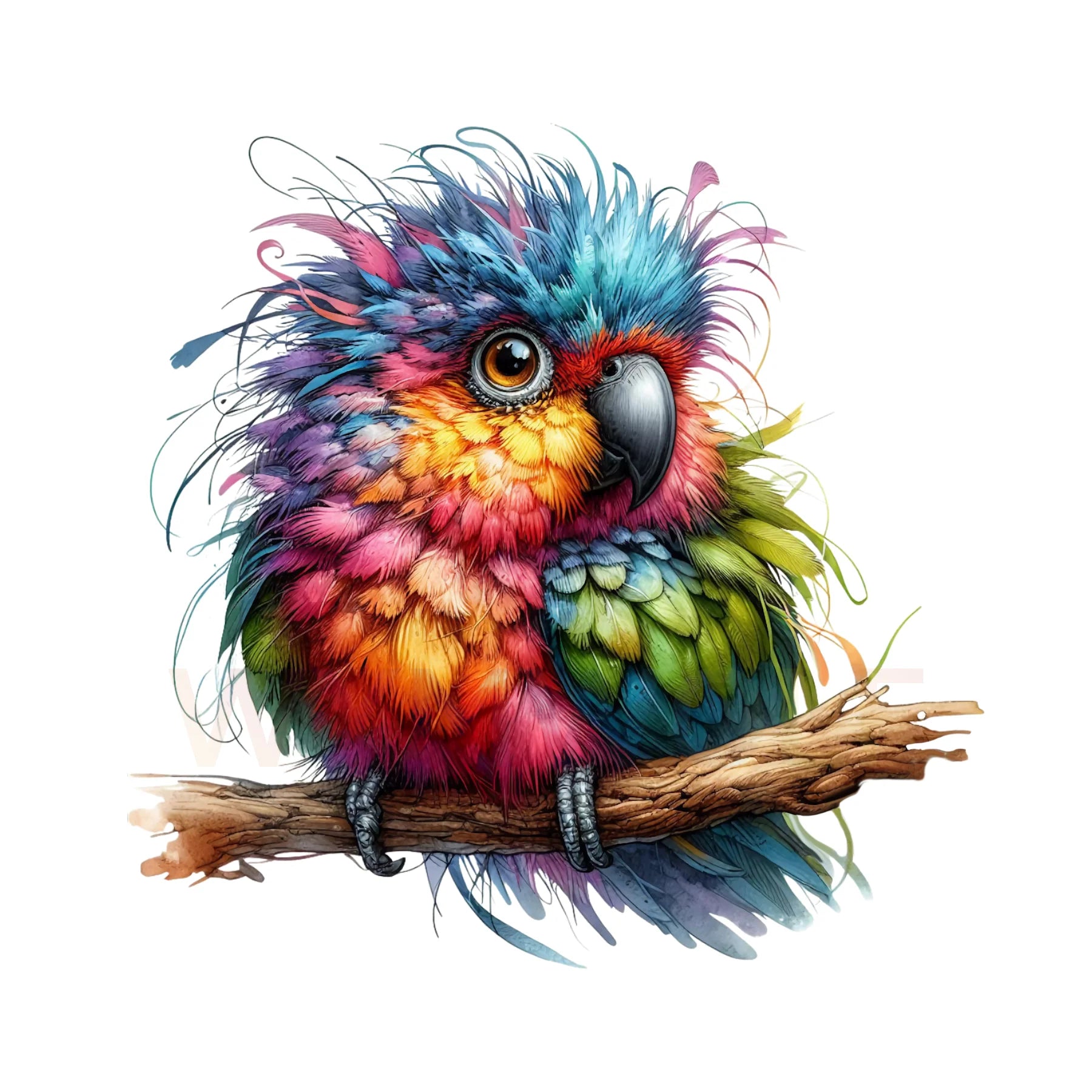 WymWolf Quirky Bird graphic 0003