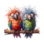 WymWolf Quirky Bird graphic 0004