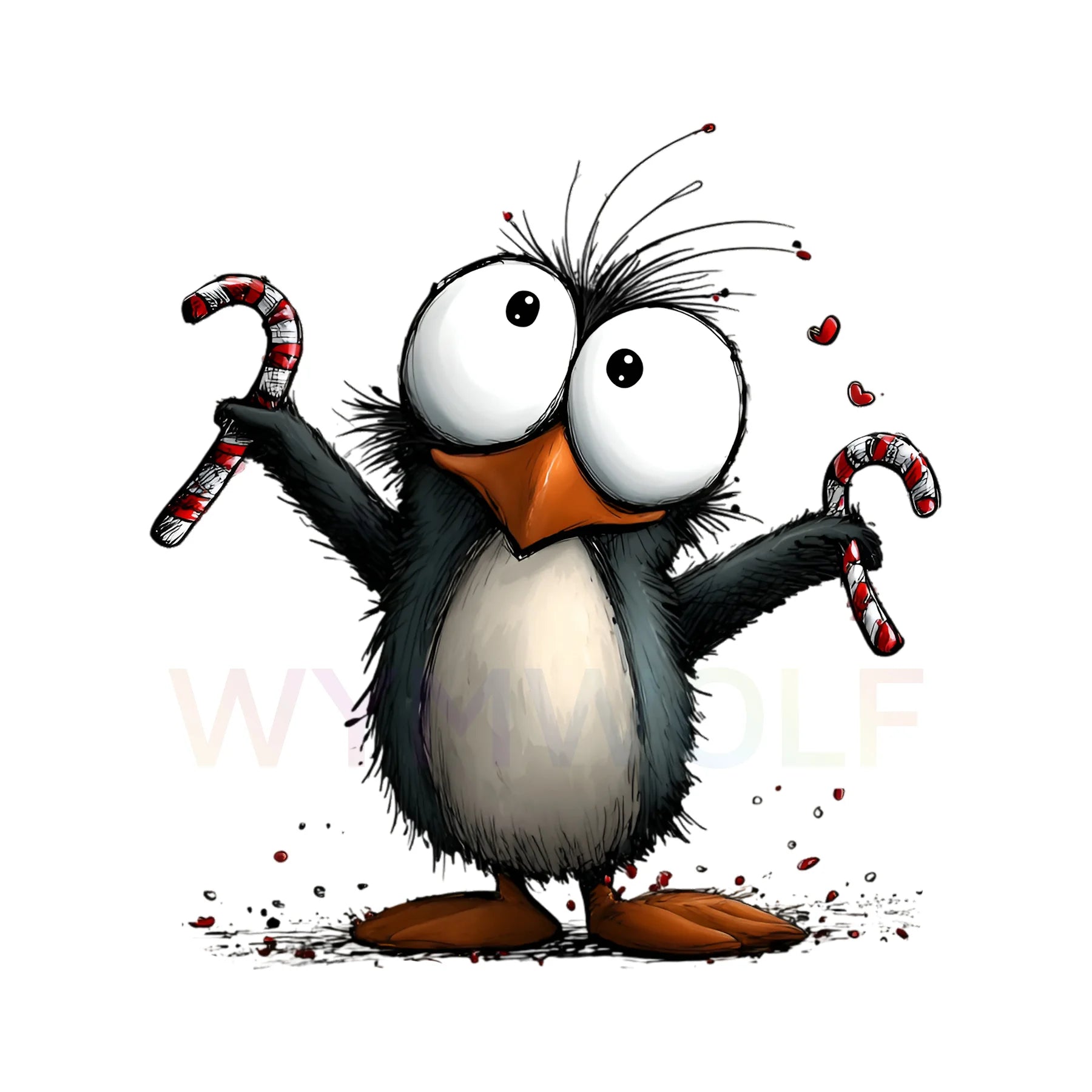 WymWolf Quirky Bird graphic 0015