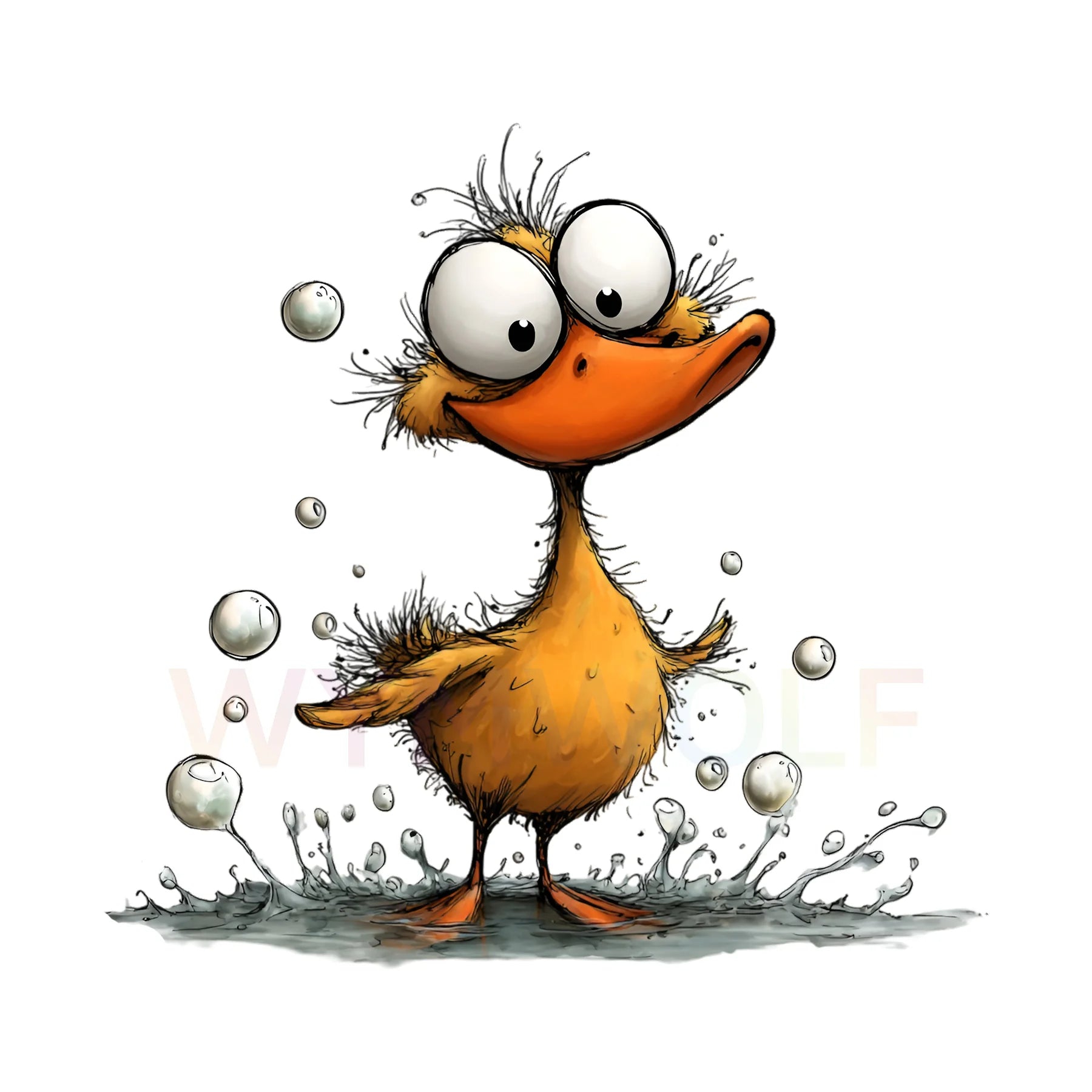 WymWolf Quirky Bird graphic 0030