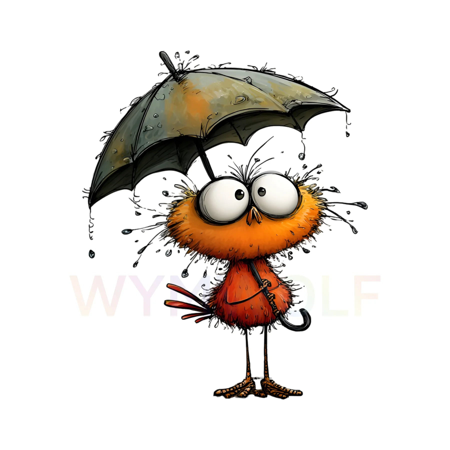 WymWolf Quirky Bird graphic 0038