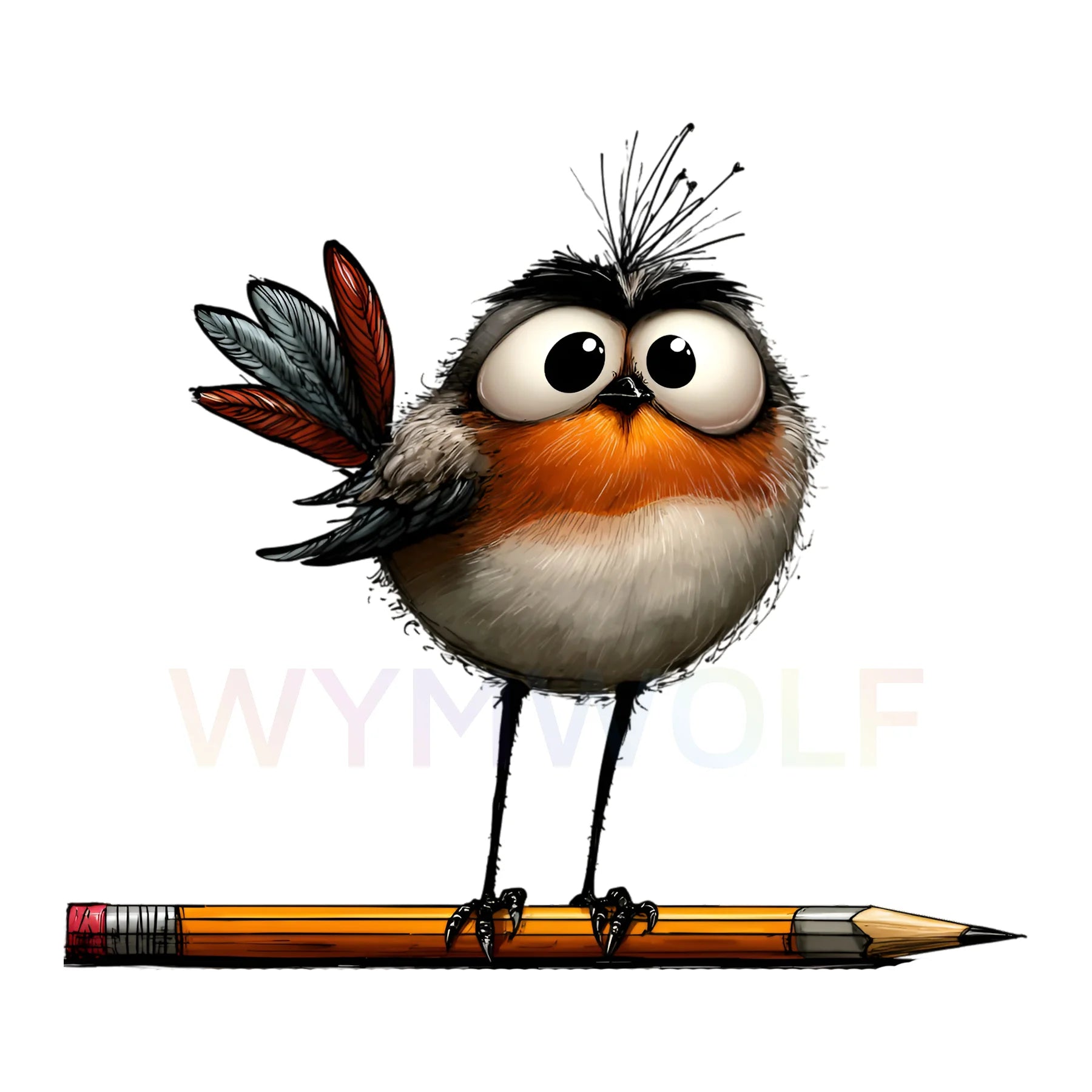 WymWolf Quirky Bird graphic 0046