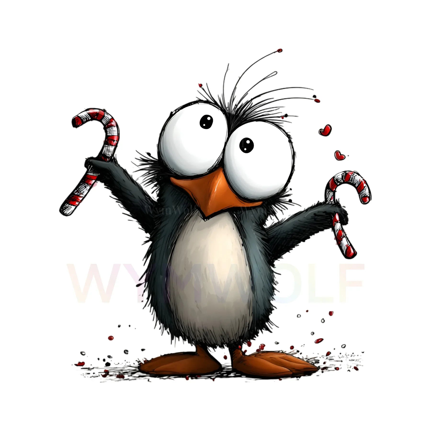 WymWolf Quirky Bird graphic 0015