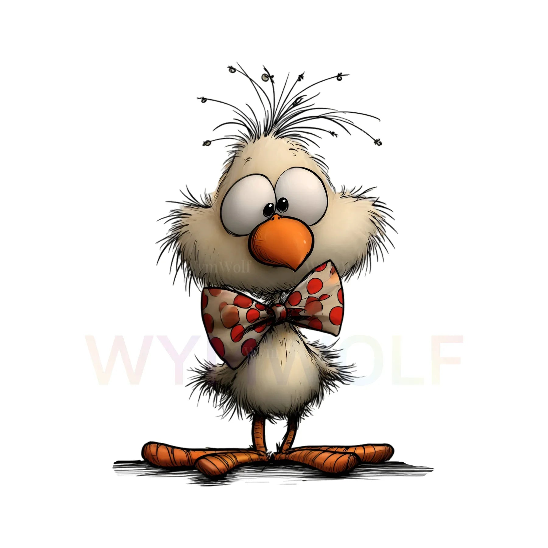 WymWolf Quirky Bird graphic 0031