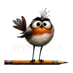 WymWolf Quirky Bird graphic 0046