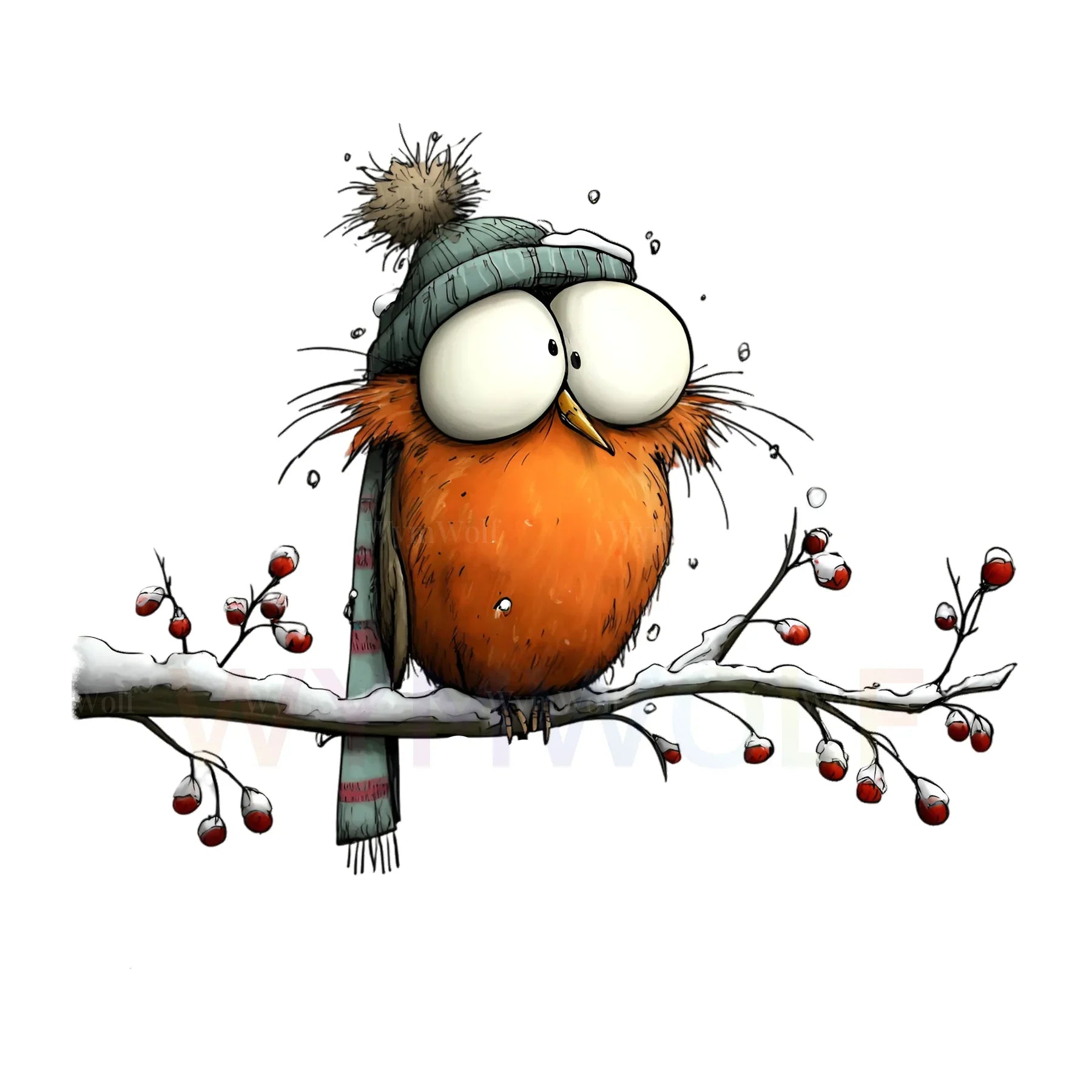 WymWolf Quirky Bird graphic 0050